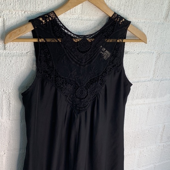 Jen's Pirate Booty by Free People Black Crochet Lace Playsuit Romper/Jumpsuit XS - Picture 3 of 7